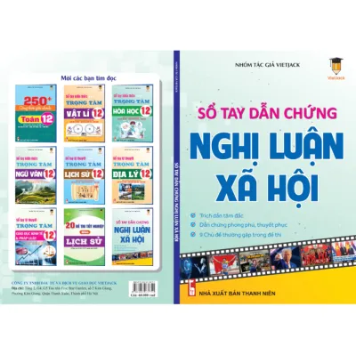 Combo - Sổ tay Lý thuyết trọng tâm lớp 12 các môn Toán Lí Hóa Văn Sử Địa KTPL...