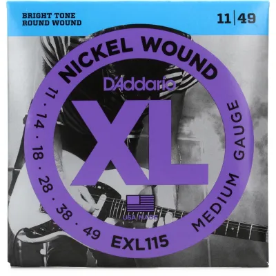 DAddario XL Nickel Series Wound Electric Guitar Strings EXL 110 EXL115 EXL120