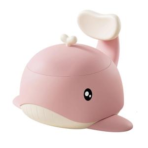 Travel Friendly Infant Training Potty Compact Whale Design Ergonomic Seat Quick Clean Portable Toilet for Home Trip