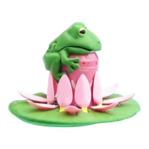 กบเป็นฟองสามารถปิดได้ตัวลงแผ่น Lily-ที่วางแก้วพูลสามารถปรับได้เองการพิมพ์3Dกระป๋องฝาสระว่ายน้ำฝาปิดแก้วกระป๋องที่วางแก้วสระว่ายน้ำลอยน้ำ