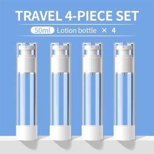 Portable Clear Vacuum Spray/Pump Bottle 15/30/50/80/100ml Travel Skincare Lotion Container