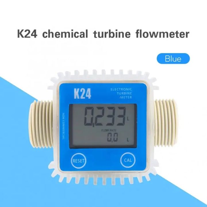 【Hot ticket】 K24 Digital Lcd Fuel Meter Diesel Fuel Meter Water Sea 10