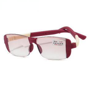 OYKI Dual-use Reading Glasses Frameless Cut Edge Presbyopia Glasses For Elderly Anti-blue Light Eyeglasses+1.0-4.0