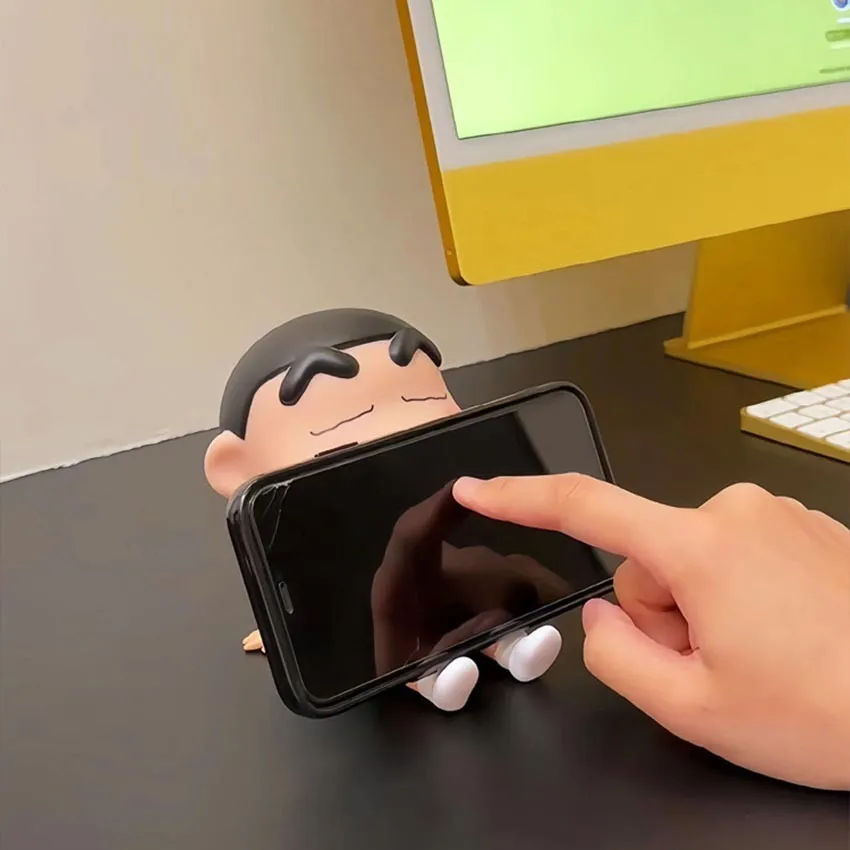 Ornamen desktop boneka Figure Crayon Shinchan Lazy Santai