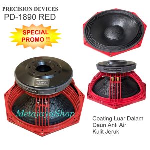 Speaker Component Subwoofer 18 Inch PD-1890/II  Voice Coil 5" Red Double Coating