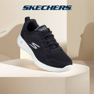 Skechers สเก็ตเชอร์ส รองเท้าผู้หญิง Women Violet Shoes - 124640-BKMN Air-Cooled Goga Mat 5-Gen Technology Machine Washable Vegan