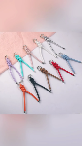Versatile PU Leather Rope Keyring Strap Keychain Accessory Bag Charm Pendant Decors for Bag Personalization