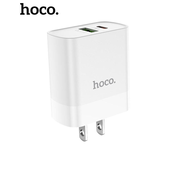 Củ sạc nhanh PD20W Hoco C80/C80A Plus, QC3.0, 2 cổng, dây cáp dài 1m ...