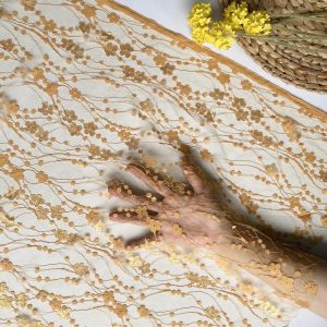 Kain Brokat Chantily Bahan Kebaya Brokat Santili Chantily Lace