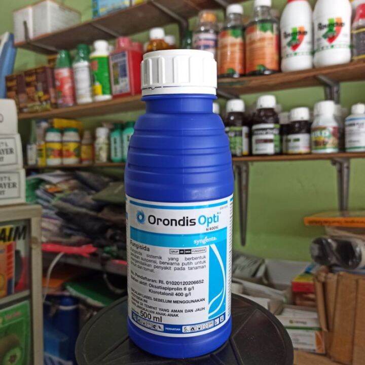 FUNGISIDA ORONDIS OPTI 6/400 SC 500 ML PENGENDALI BUSUK DAUN BATANG ...