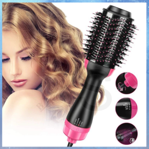 Hair Dryer and VolumizerHot Air Paddle Styling Brush Ion Generator Hair Straightener Curler