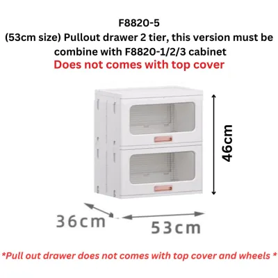 Slim Cabinet F88 / Plastic Storage Drawers / kitchen Organizer Shelf Rack