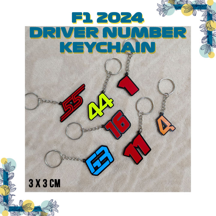 Formula 1 F1 2024 Driver Number Acrylic Keychain | Lazada PH