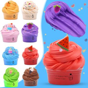 Đồ Dùng Slime Bơ Tự Làm 70ML Bộ Slime Trái Cây Bộ Làm Slime Mây Mềm Co Giãn Không Dính Đồ Chơi Slime Trẻ Em Áp Lực Hương Liệu Đồ Chơi Giải Tỏa Căng Thẳng Đồ Chơi Giáo Dục Thông Minh Tự Làm