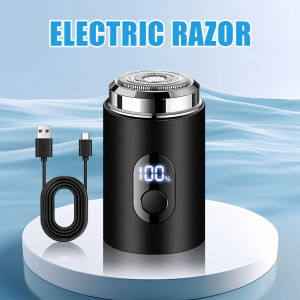 Mini Electric Shaver Portable Mens Electric Trimmer Face Razor Portable Travel Shaver Waterproof Mens Electric Shaver Car Portable Beard Trimmer电动剃须刀