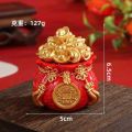 COMBO 3 Hũ Đựng Muối Gạo Tài Lộc Thần Tài May Mắn, Trang Trí Bàn Thờ Chiêu Lộc, Màu Vàng- Đỏ. 
