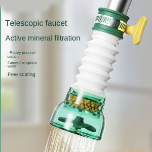 QFV5F ป้องกันน้ำกระเซ็น หัวก๊อกน้ำกรองน้ำ 360องศา ประหยัดน้ำน้ำ ตัวกรองก๊อกน้ำ สากลสากลสากล หมุนได้หมุนได้ เครื่องกรองน้ำแบบแตะ ของใช้ในครัวเรือน