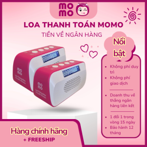 [Chính Hãng] Combo 2 Loa MoMo - Tiền Về Ngân Hàng Hỗ Trợ VIP 24/7