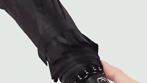 Automatic Folding Umbrella 72 Rib Windproof UV Protection Large Storm Resistant Outdoor Travel