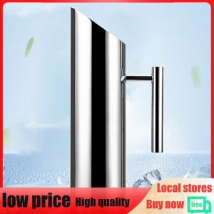 1/2L Kitchen Cold Wine Pitcher Stainless Steel Pot Jug Kettle Wine Juice Water Jug Ice Cold Freeze Water Pot Kettle Home Bar Hotel KTV Drinking Tool