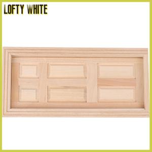 Lofty White บ้านตุ๊กตา1 12จิ๋ว6แผงภายในประตูไม้อุปกรณ์เฟอร์นิเจอร์ DIY