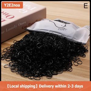 【Local shipping】 1000pcs Girls Colourful Disposable Rubber Band Elastic Hair Bands Headband Children Ponytail Holder Bands For Kids Accessories