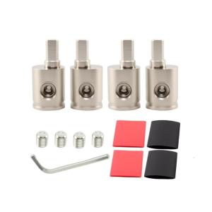 2Pair 0 Gauges/4 Gauges/8 Gauges Car Stereos Power Connectors Coppers Alloy Terminals AntiCorrosion Fast Assembly