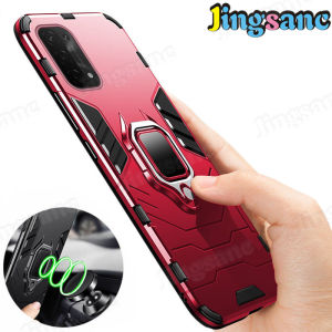 Jingsanc Ốp Lưng Cho OPPO A74 5G/A55/A54 4G/A74 4G/A95/A16 Ốp Chống Sốc Với Giá Đỡ Xe Hơi Xoay 360 Vỏ Lưng Bảo Vệ Khung Silicon Mềm + PC Cứng