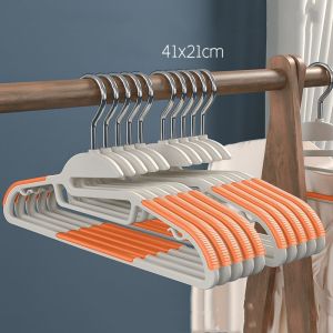 Bộ 10 móc treo nhựa chống trượt treo quần áo xoay 360 đa năng chịu lực tốt-HAUSE