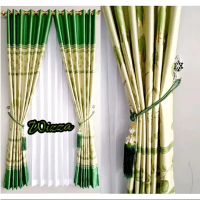Gorden terbaru mewah murah pintu jendela kamar blackout imfort super tebal model pelangi minimalis