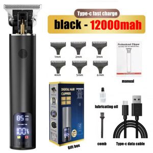 Hair Clipper Professional Cordless Hair Trimmer LED Digital Display Fast Charge Mesin Rambut