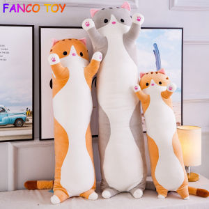 Long Cat Pillow Plush Toy Doll Best Selling Doll Stuffed Office Nap Pillow Bed Sleep Pillow Home Decor Birthday Gift for Kids Girl