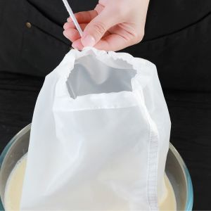 Kitchen Accessories Nylon Filter Bags Vegetable Milk Strainer Sieve Drain Tea Filter Net Bag for Food Cheese Cloth Honey Sieve