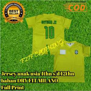 Best seller jersey anak timnas brazil home2023 neymar full print