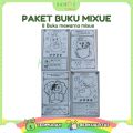 Paket 8 Buku Warna Belajar Anak Motif Mewarnai Mixue. 