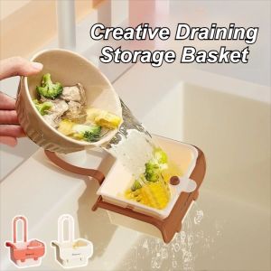 Durable Sink Drain Basket Separate Versatile Sink Storage Rack Anti-leakage Kitchen Waste Collector