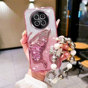 เคสโทรศัพท์สำหรับ OPPO Reno 12Pro A3 Pro Reno 12F 11Pro + Reno 10Pro + Reno 11F 5G A3Pro ฝาหลังสุดหรู3มิติพร้อมสายปลอกอ่อน