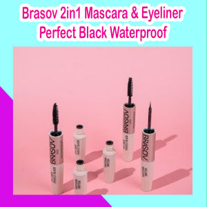 Brasov 2in1 Volume Mascara & Eyeliner Perfect Black Waterproof