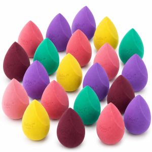 Large 2 Pcs Honeycomb Film Makeup Sponges for Foundation Reduce Liquid & Foundation WasteSkip the Pre-Wetting Blender ProcessSoft and Latex