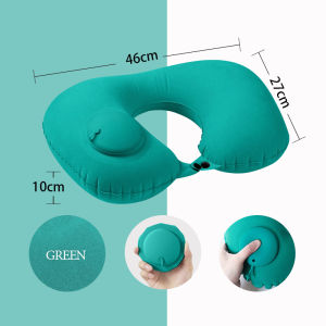 Press To Inflate Travel Inflatable Pillow Ergonomic Portable Air Pillow Palm Size for Travel Office Nap