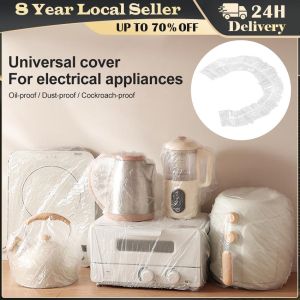 10pcs Dust-proof Disposable Plastic Wrap Kitchen Home Furniture Electrical Appliances Cover Anti Cockroach Anti Oil Stain Cover LZC-Plastic-Cover