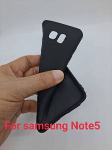 เคสใสกันกระแทก / เคสสีดำ ซัมซุง โน้ต5 Tpu Samsung Galaxy Note5 Transparent Clear Cover Full Protective Anti-knock Case (5.7")