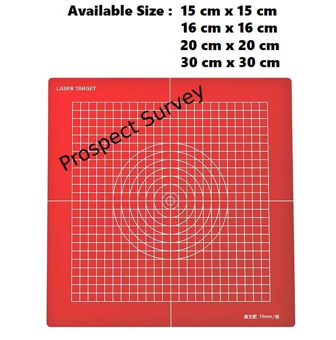 Red Transparent Survey Target Plate /Red Laser Target Plate Target