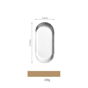 Bosca Living - Nampan Oval Gold Rose Gold / Oval Gold Tray Decoration / Decor Gold Emas / Nordic style golden oval plate jewelry storage