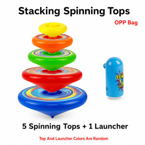 Mainan Gasing Bertingkat Kanak Kanak Pusingan Gasing Budak Lelaki Gajet Jari Anti Stres Kids Folding Gyro Toy Spinning Top Toys Stacking Toys Technology Finger Decompression 陀螺玩具叠叠乐儿童转转乐男孩旋转男黑科技手指解压神器 E401