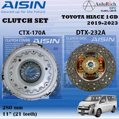 AISIN CLUTCH SET TOYOTA HIACE 1GD 2019-2023 CTX-170A DTX-232A w/ release bearing