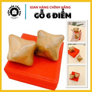 Combo 2 Dụng Cụ Trị Liệu 6 Điểm Gỗ Bách Xanh Chuyên Hồi Phục Sau Tai Biến