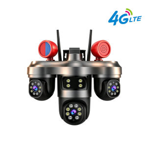 🔥Free Shipping🔥V380 PRO TPCT36CF Three Lens Solar 4G CCTV Camera PTZ Lens Wireless Outdoor Security Camera IP67 Waterproof Battery Powered AI Human Detection Motion Tracking Night Vision Two Way Audio 360 View Smart Home Surveillance Camera