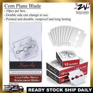 10pcs Callus Foot Shaver Blades Corn Plane Blades Hard/DrySkin Remover Tools/Pisau Pencukur Kapalan Kaki