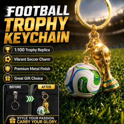 2026 World Cup Trophy Keychain Football Souvenir Keyring Collectible Pendant Key Holder Car Charm Ba